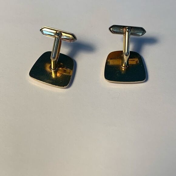 Brown Gold Vintage Cufflinks - Picture 3 of 9